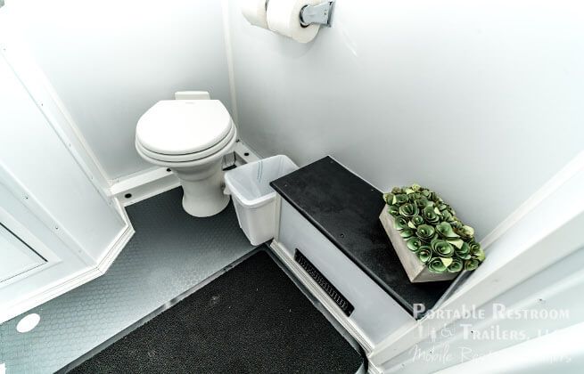 4 Stall Shower Trailer Portable Restrooms Combo | Classic Series