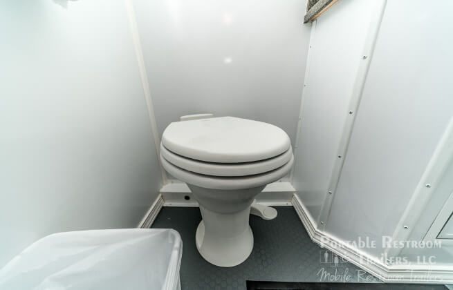 4 Stall Shower Trailer Portable Restrooms Combo | Classic Series