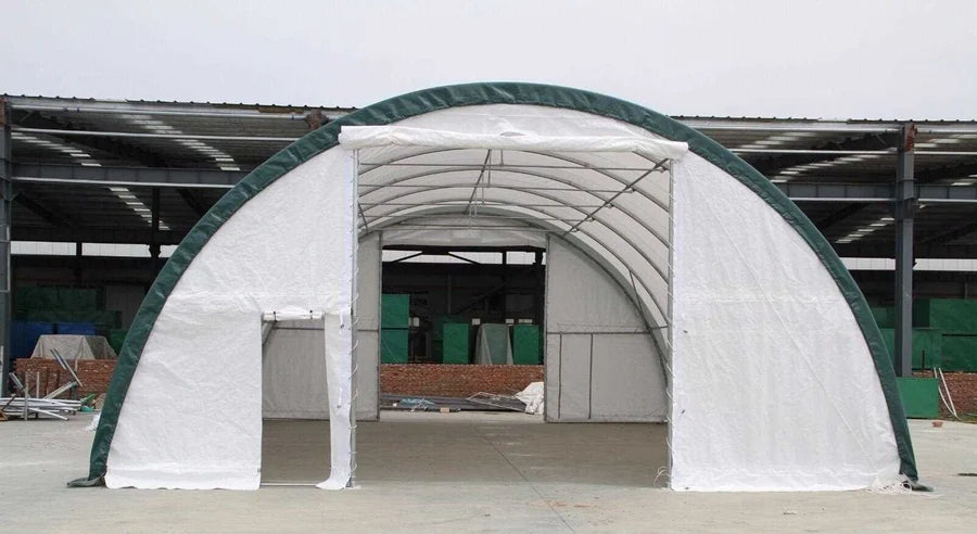Single Truss Storage Shelter Fabric 30'x40'x15' PE 300g