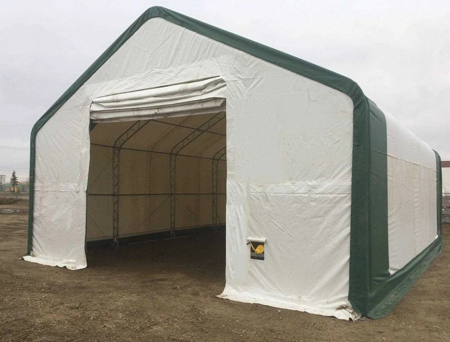 Single Truss Storage Shelter W20'xL20'xH12' 450g PVC