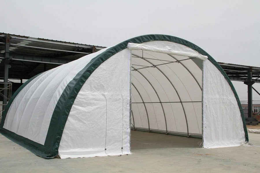Single Truss Storage Shelter Fabric 30'x40'x15' PE 300g