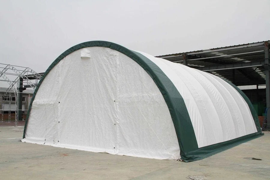 Single Truss Storage Shelter Fabric 30'x40'x15' PE 300g