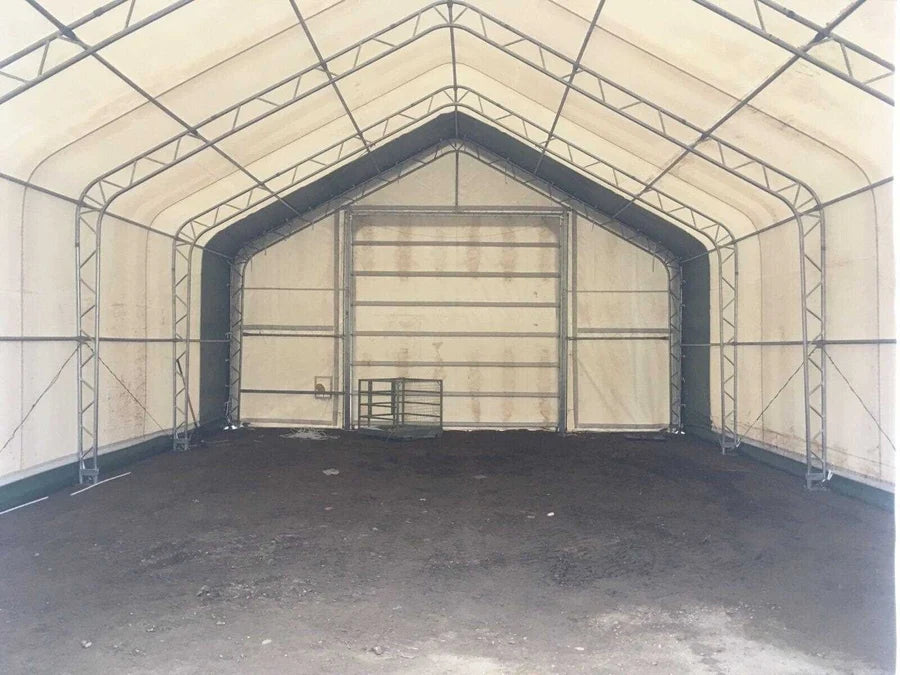 Single Truss Storage Shelter W20'xL40'xH12' 450g PVC