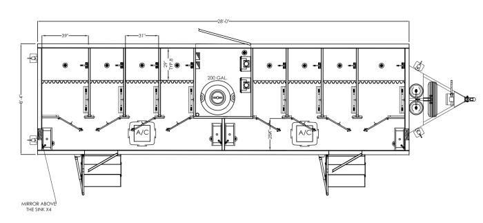 8 Station Portable Shower Trailer | Optimum Series